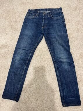 3sixteen Japanese selvedge made in USA size 31 Slim Straight Dark Blue Jeans